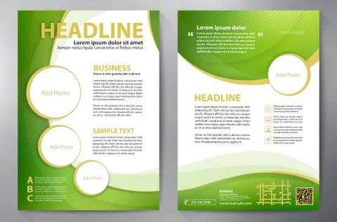 Brochure Design Template 22 스톡 일러스트