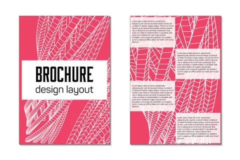 Brochure design template flyer Ilustración de archivo