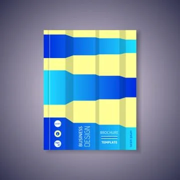 Brochure design template イラスト素材