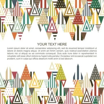 Brochure design template Stock Illustration