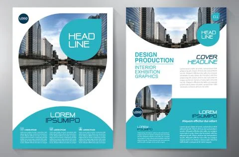 Brochure Design Template Stock Illustration