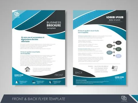 Brochure Design Template Stock Illustration