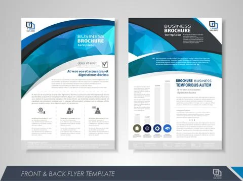 Brochure Design Template Stock Illustration