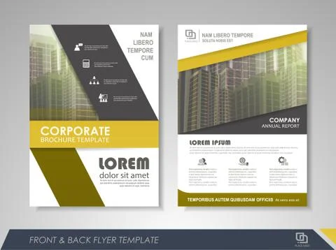 Brochure Design Template Stock Illustration