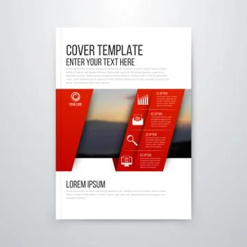 Brochure design template vector flyer 스톡 일러스트