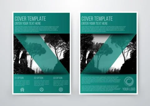 Brochure design template vector flyer 스톡 일러스트