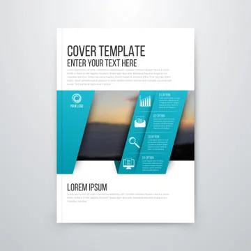 Brochure design template vector flyer 스톡 일러스트