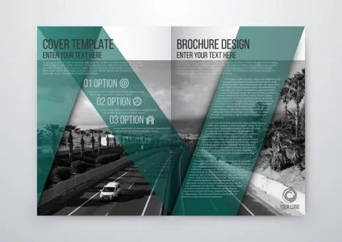 Brochure design template vector flyer Stock-Illustration