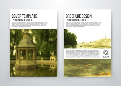 Brochure design template vector flyer 스톡 일러스트