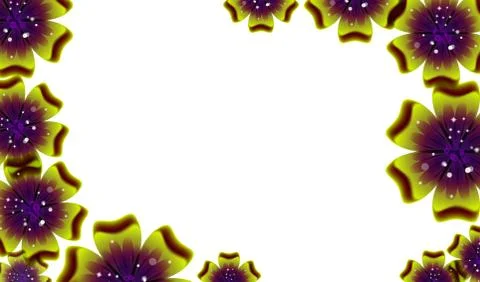 Brochure design, vector abstract background with beautiful colored flower pat Stock Illustration