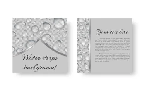 Brochure with droplets Stock Illustration