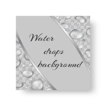 Brochure with drops of water Stock Illustration