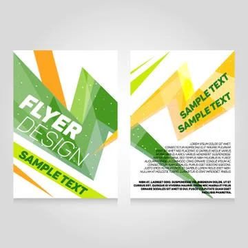 Brochure flier design template. Vector concert poster illustration. Leaflet Stock Illustration