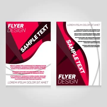 Brochure flier design template. Vector concert poster illustration. Leaflet Stock Illustration