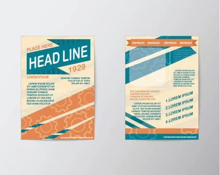 Brochure Flyer design Layout vector Abstract Modern Stock Illustration