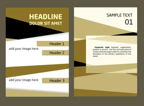 Brochure Flyer design vector template in A4 size. Abstract, dynamic template for 스톡 일러스트