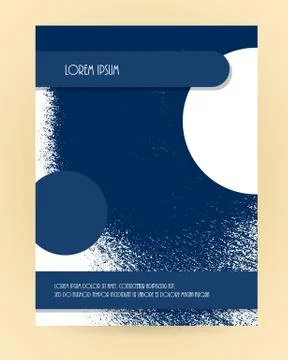 Brochure grunge texture layout Stock Illustration