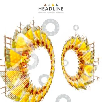 Brochure header layout Stock Illustration