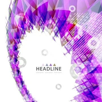 Brochure header layout Stock Illustration