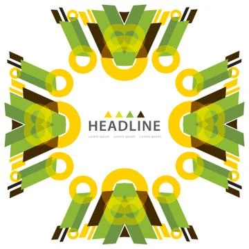 Brochure header layout Stock Illustration