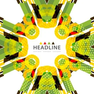 Brochure header layout Illustrazione stock