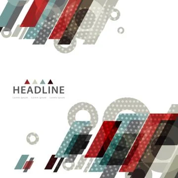 Brochure header layout Stock Illustration