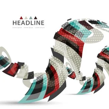 Brochure header layout Illustrazione stock