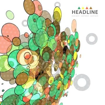 Brochure header layout template Stock Illustration