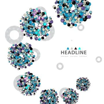 Brochure header layout template Stock Illustration