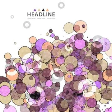 Brochure header layout template Stock Illustration