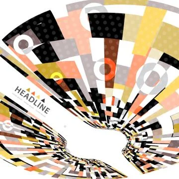 Brochure header layout template Stock Illustration