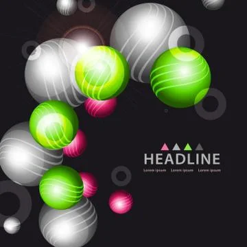 Brochure header layout template Stock Illustration