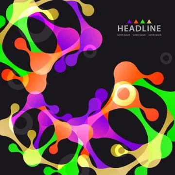 Brochure header layout template Stock Illustration