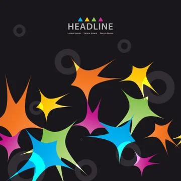 Brochure header layout template Stock Illustration