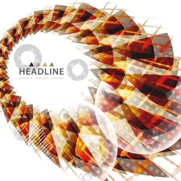 Brochure header layout template Stock Illustration