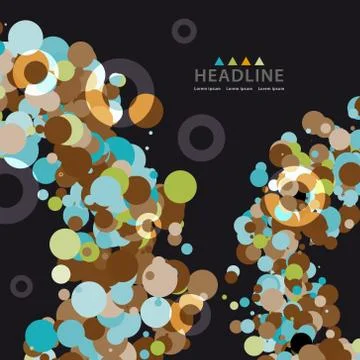 Brochure header layout template Stock Illustration