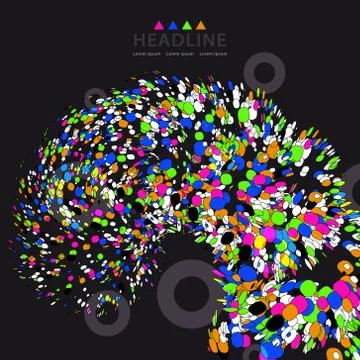 Brochure header layout template Stock Illustration