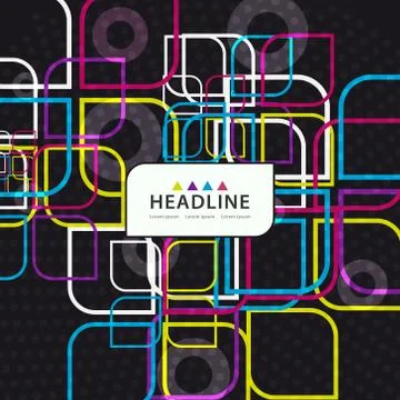 Brochure header layout template Stock Illustration