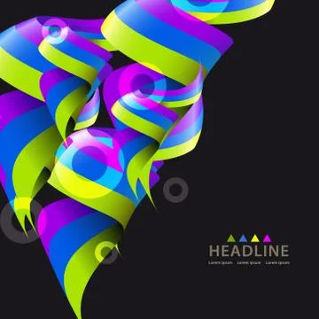 Brochure header layout template Stock Illustration