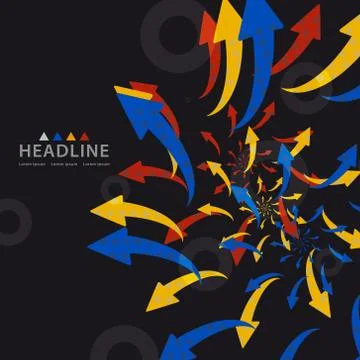 Brochure header layout template Stock-Illustration