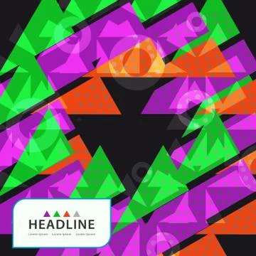 Brochure header layout template Stock-Illustration