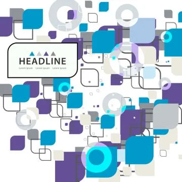 Brochure header layout template Illustrazione stock