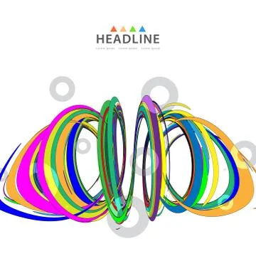 Brochure header layout template Stock Illustration