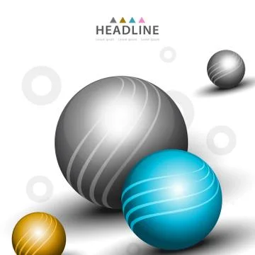 Brochure header layout template Illustrazione stock