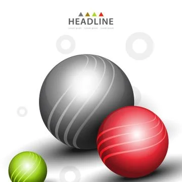 Brochure header layout template Stock Illustration