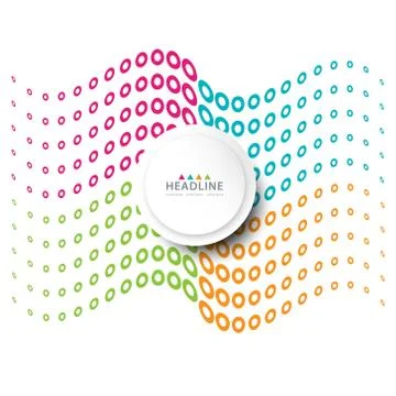 Brochure header layout template Illustrazione stock