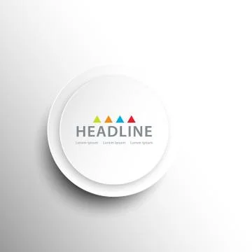 Brochure header layout template Illustrazione stock