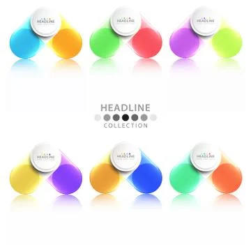 Brochure header layout template Stock Illustration