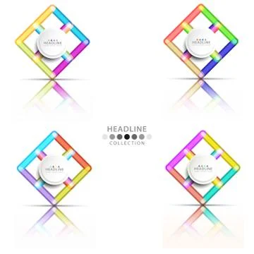 Brochure header layout template Stock Illustration