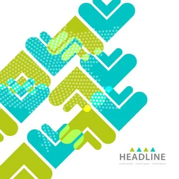 Brochure header layout template Stock Illustration